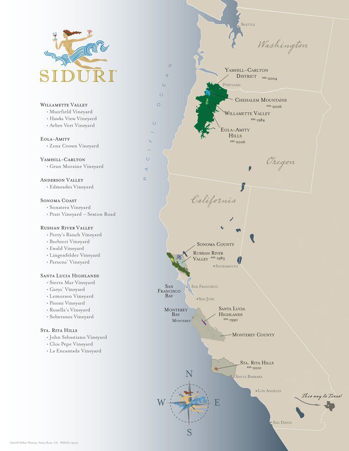 Siduri wines appellation Siduri wines appellation