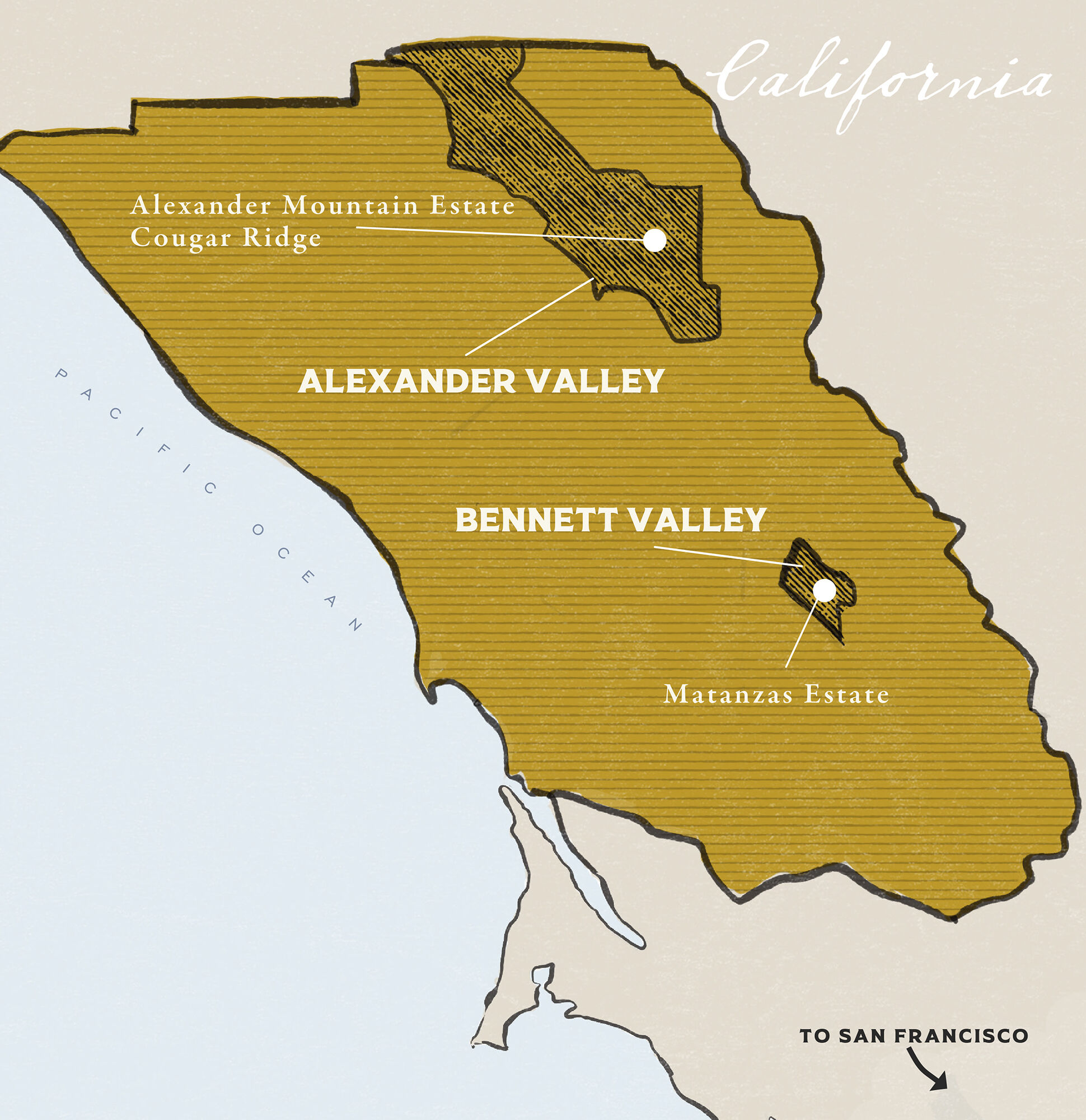 Map of Sonoma County Map of Sonoma County