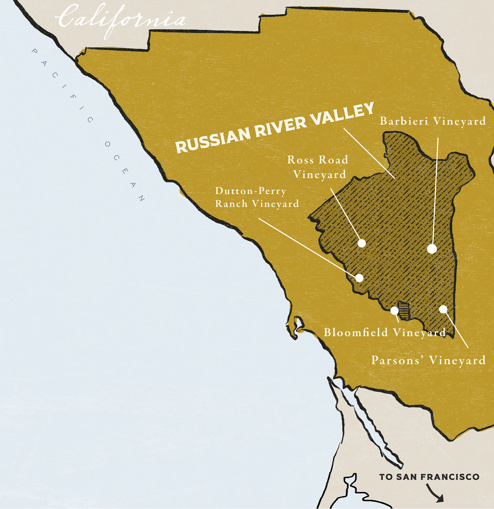Map of Sonoma County Map of Sonoma County