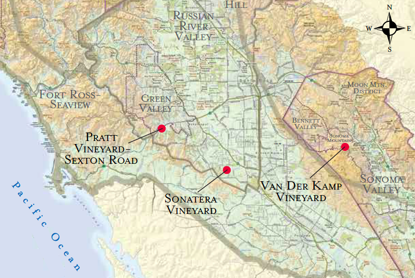 Sonoma County map detail