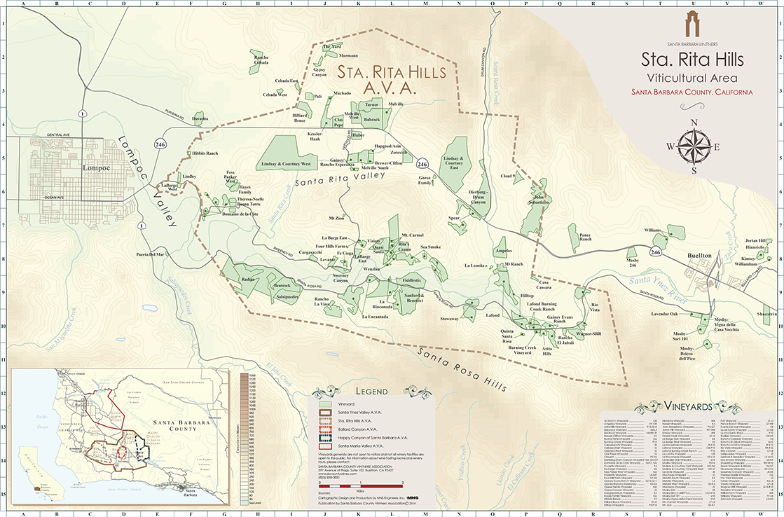 Sta. Rita Hills map detail