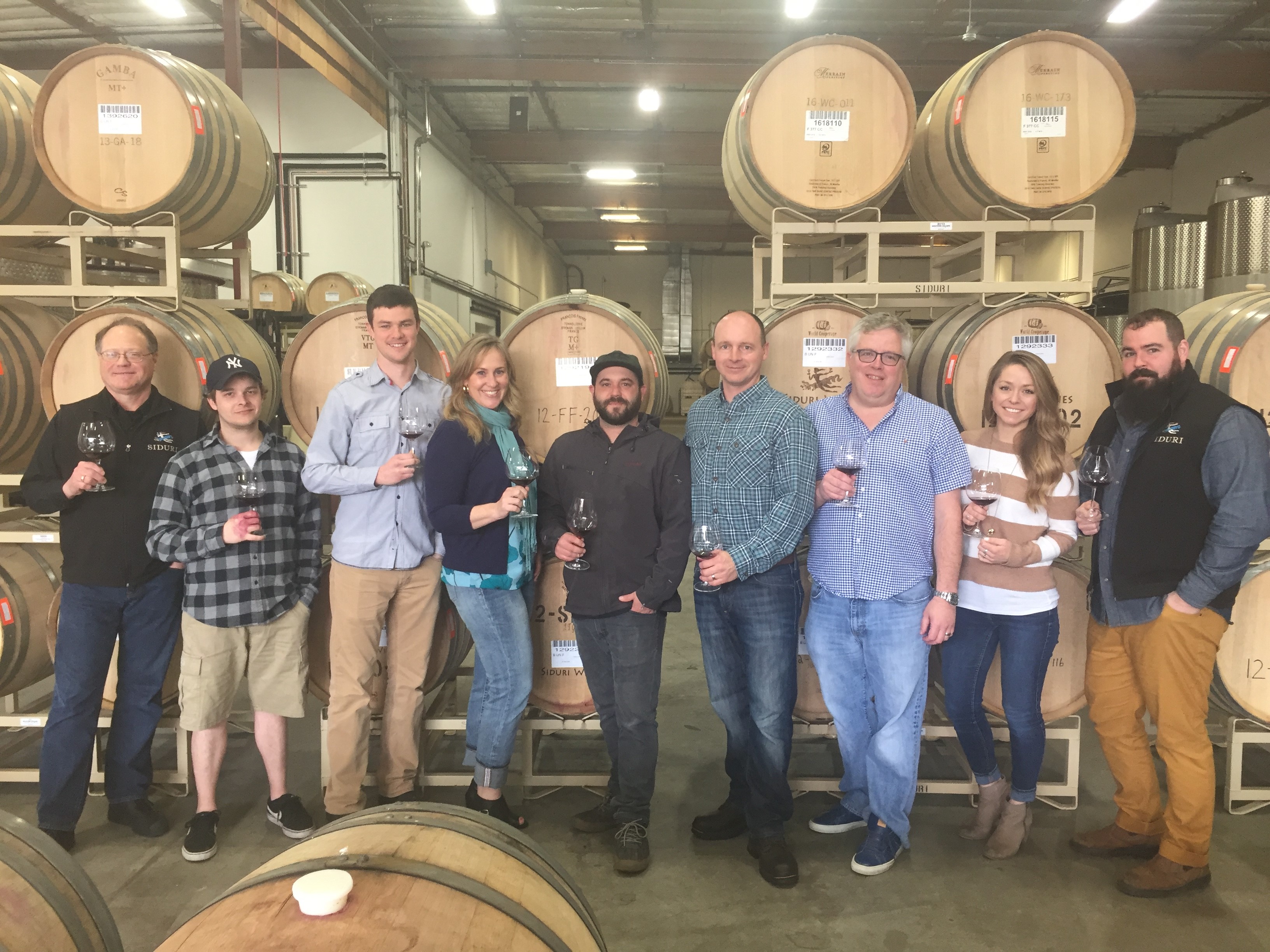 Siduri team in winery