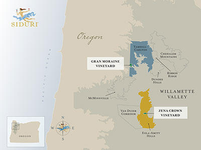 Willamette Valley map overview