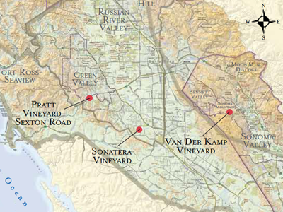 Sonoma County map overview